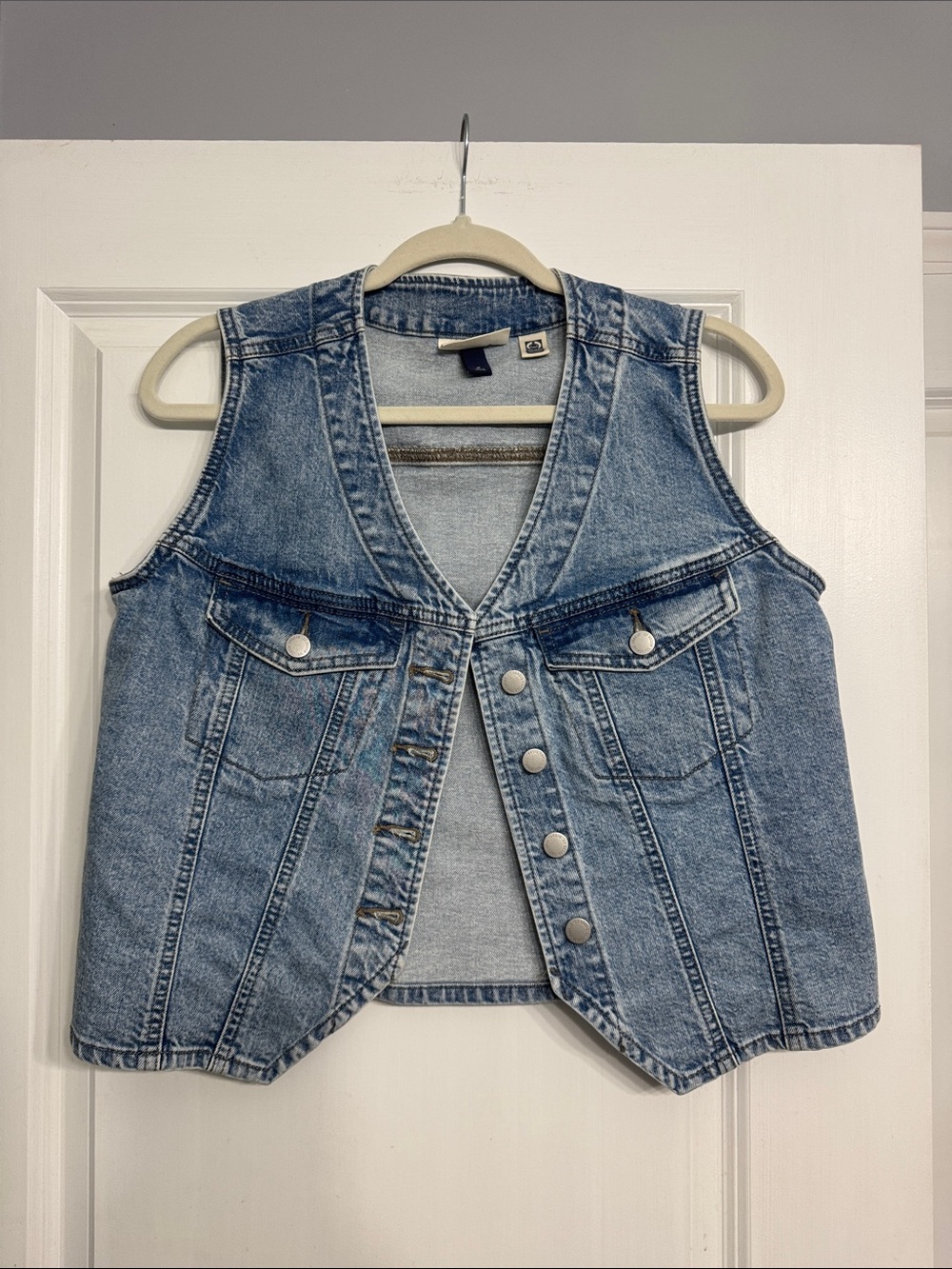 Universal Thread Light Blue Denim Vest for Women